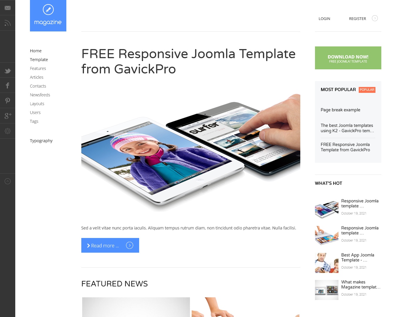 10+ Best Free Joomla Templates