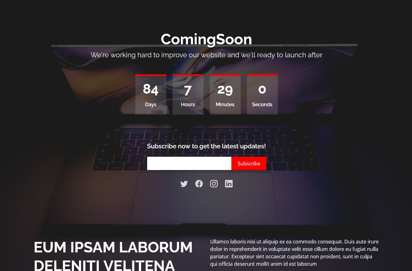 Bootstrap Coming Soon