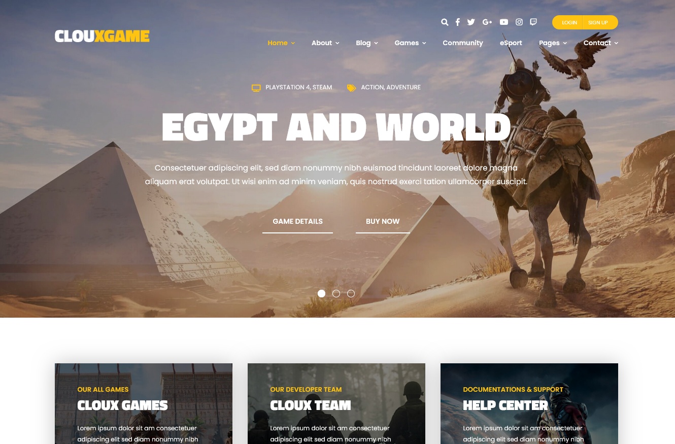 Cloux WordPress Theme