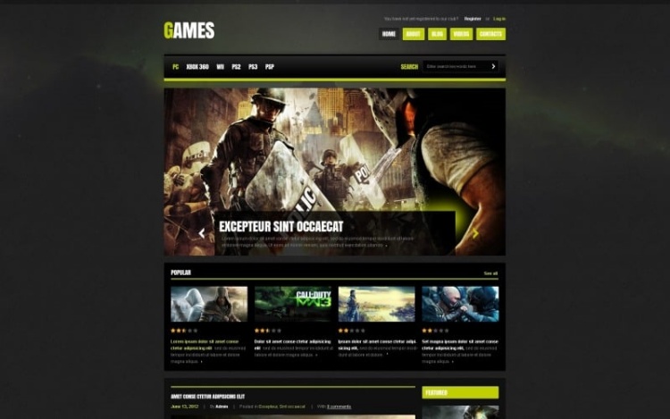 Games WordPress Theme