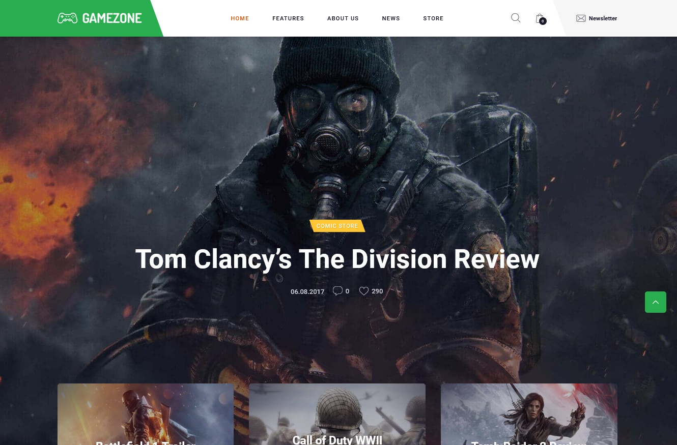 Game Zone WordPress Theme