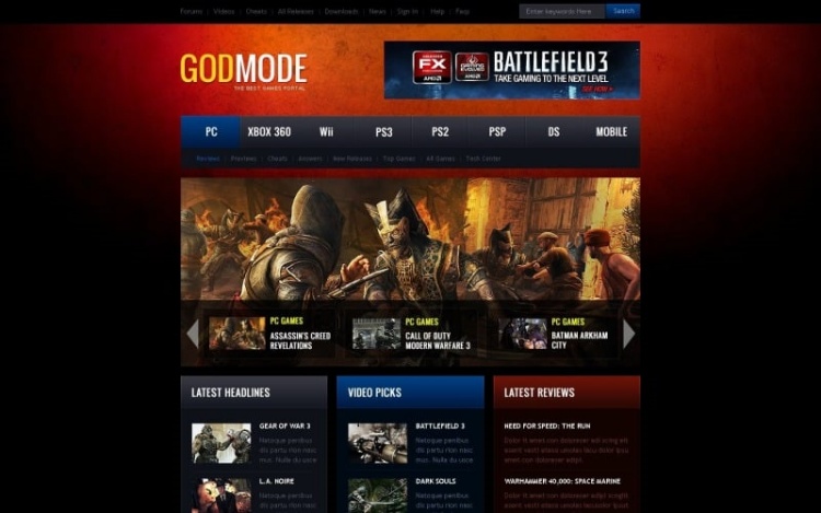 God Mode WordPress Theme