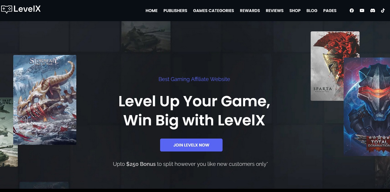 Level X Game WordPress Theme