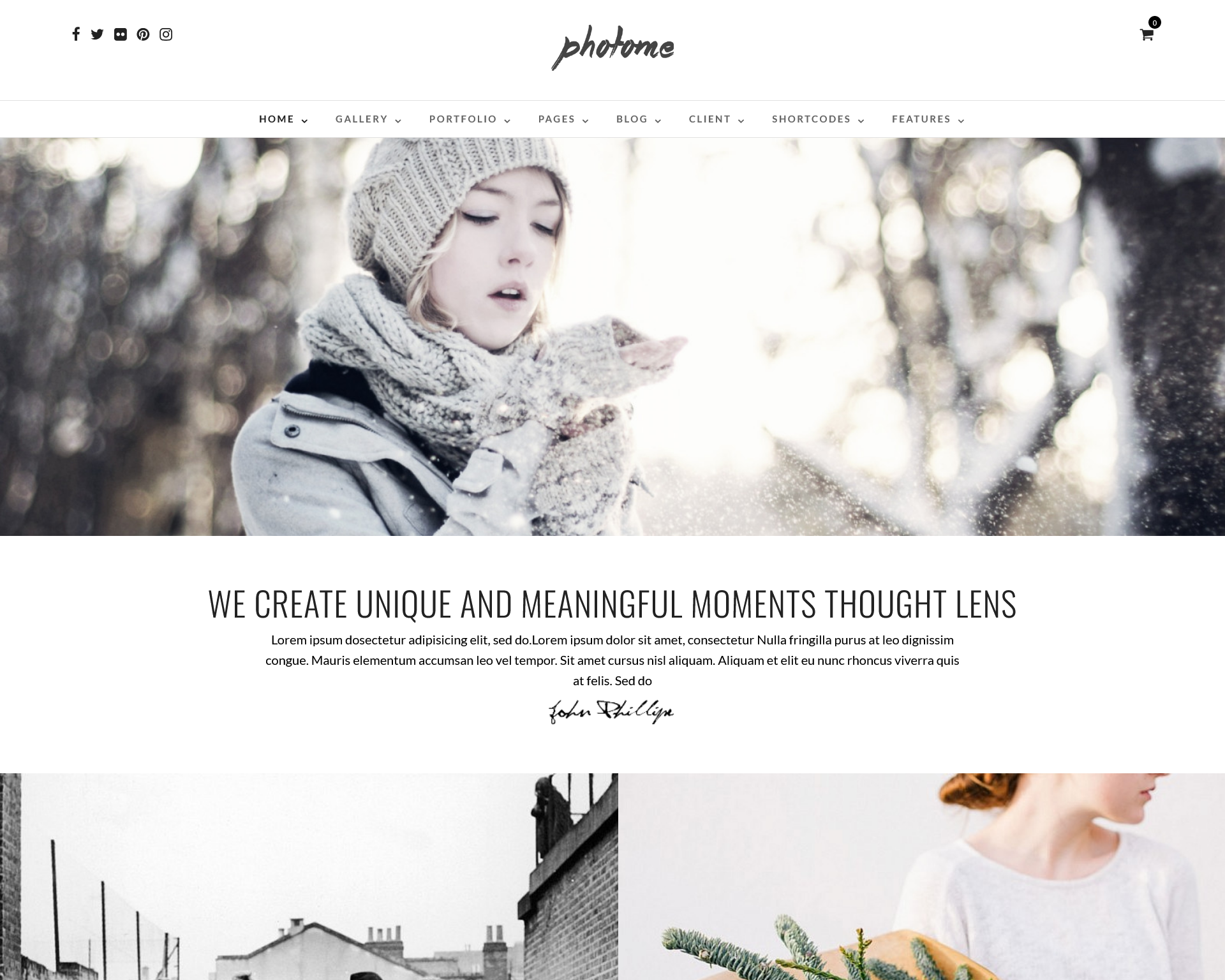 Photography WordPress Theme