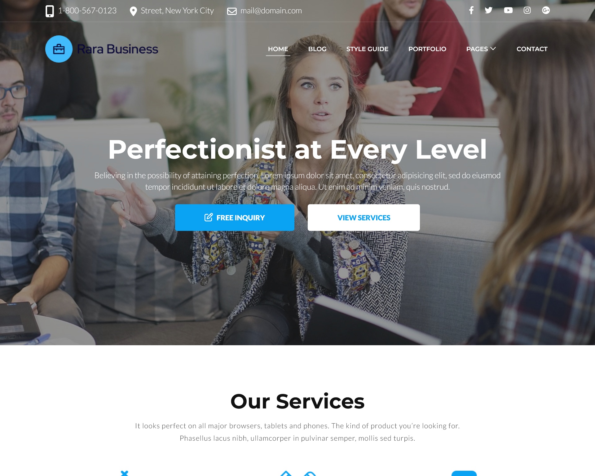 Rara Business Theme