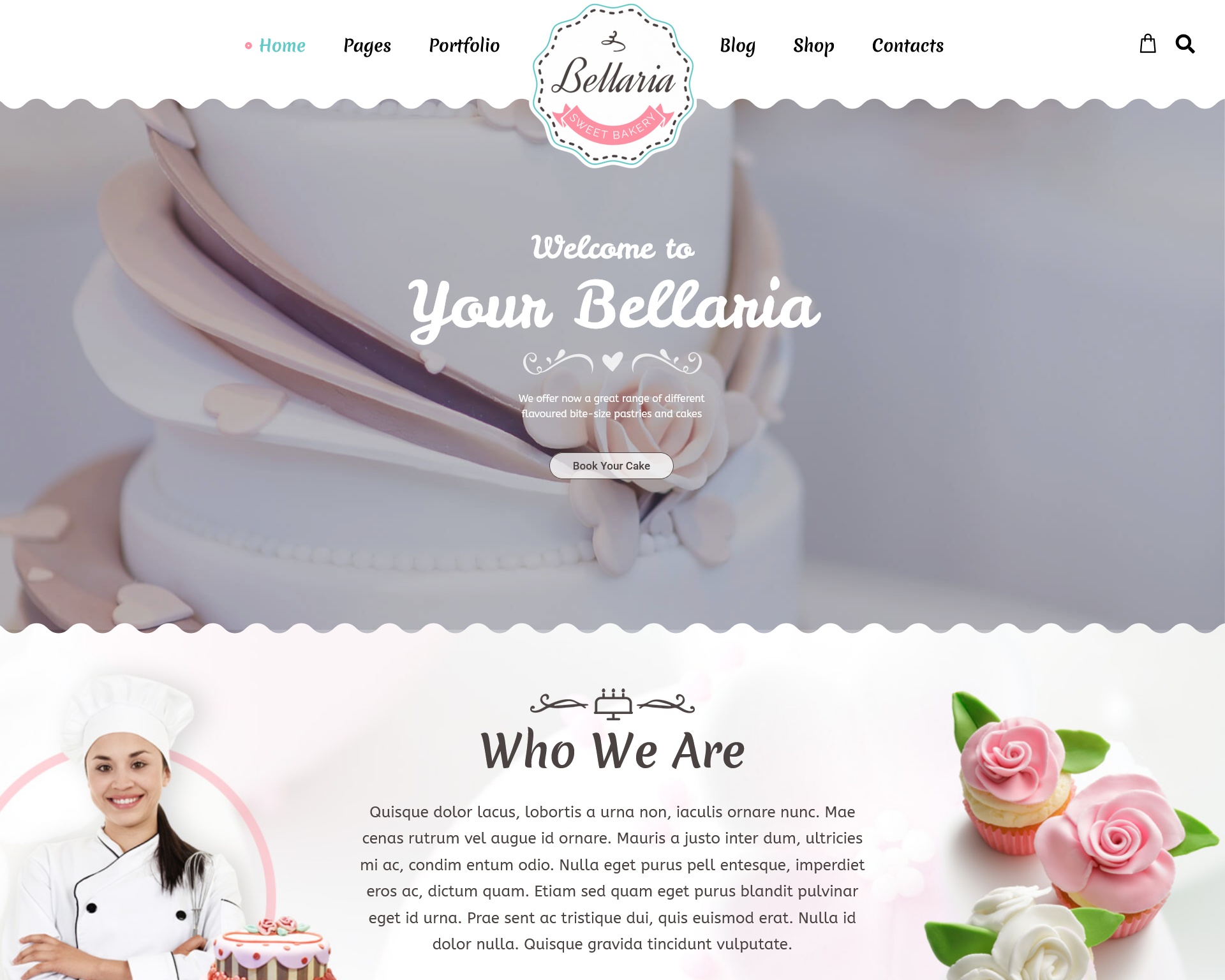 Bellaria - A Delicious Cakes and Bakery WordPress Theme