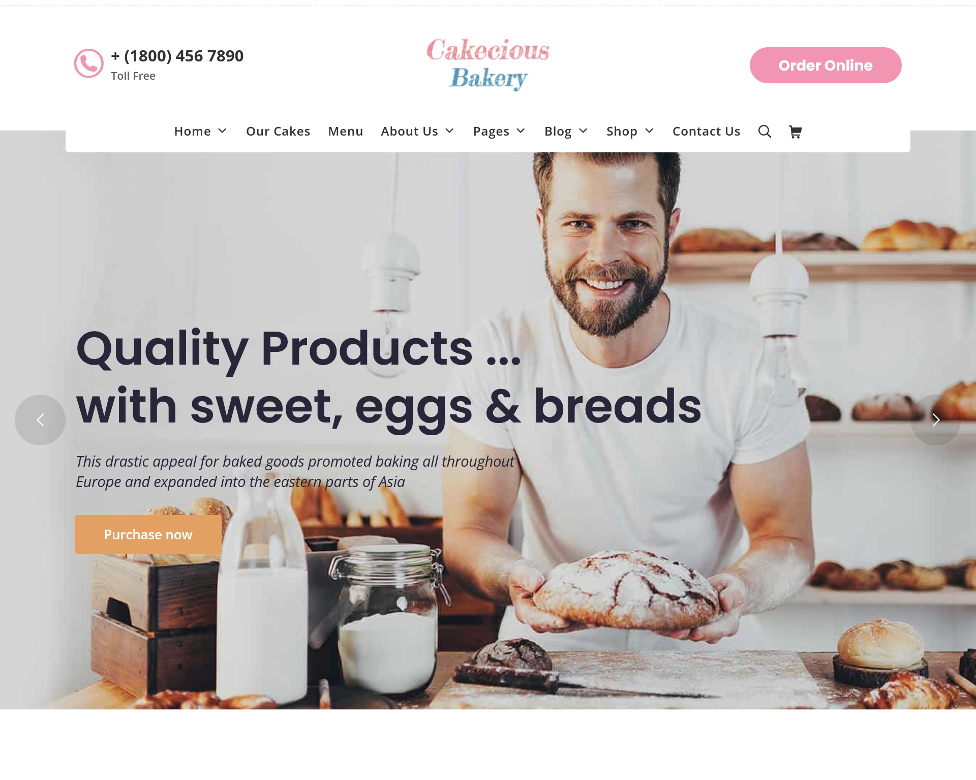 Cakecious Cake Bakery WordPress Theme