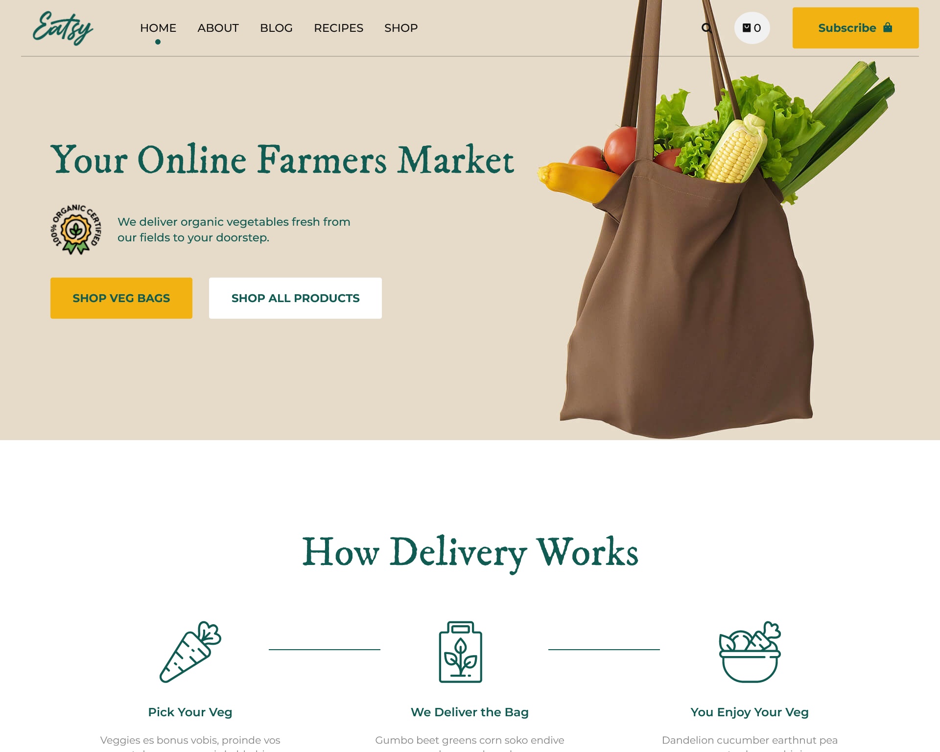 Eatsy Food Delivery WordPress Theme