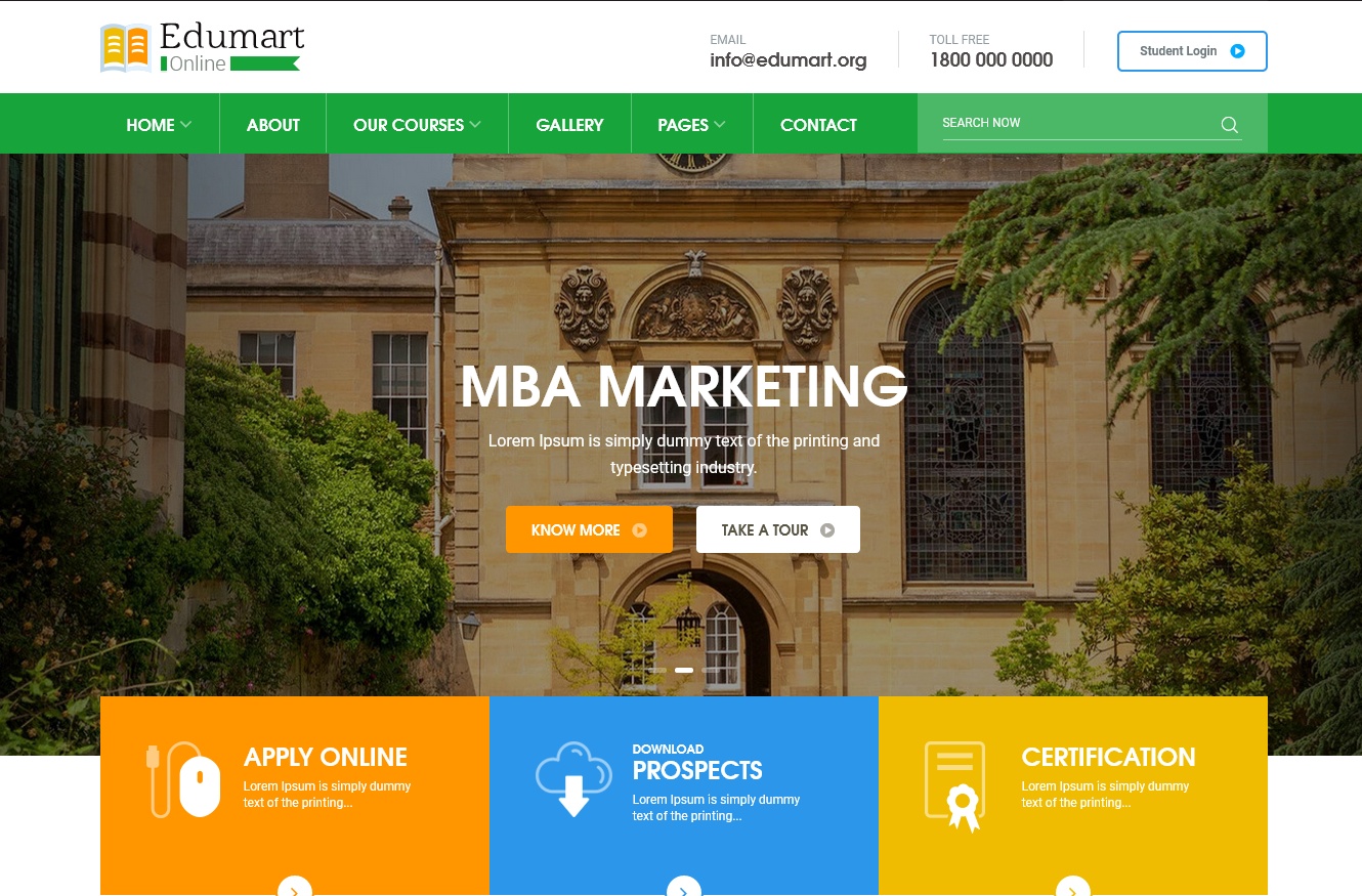 Edumart Education HTML Website Template