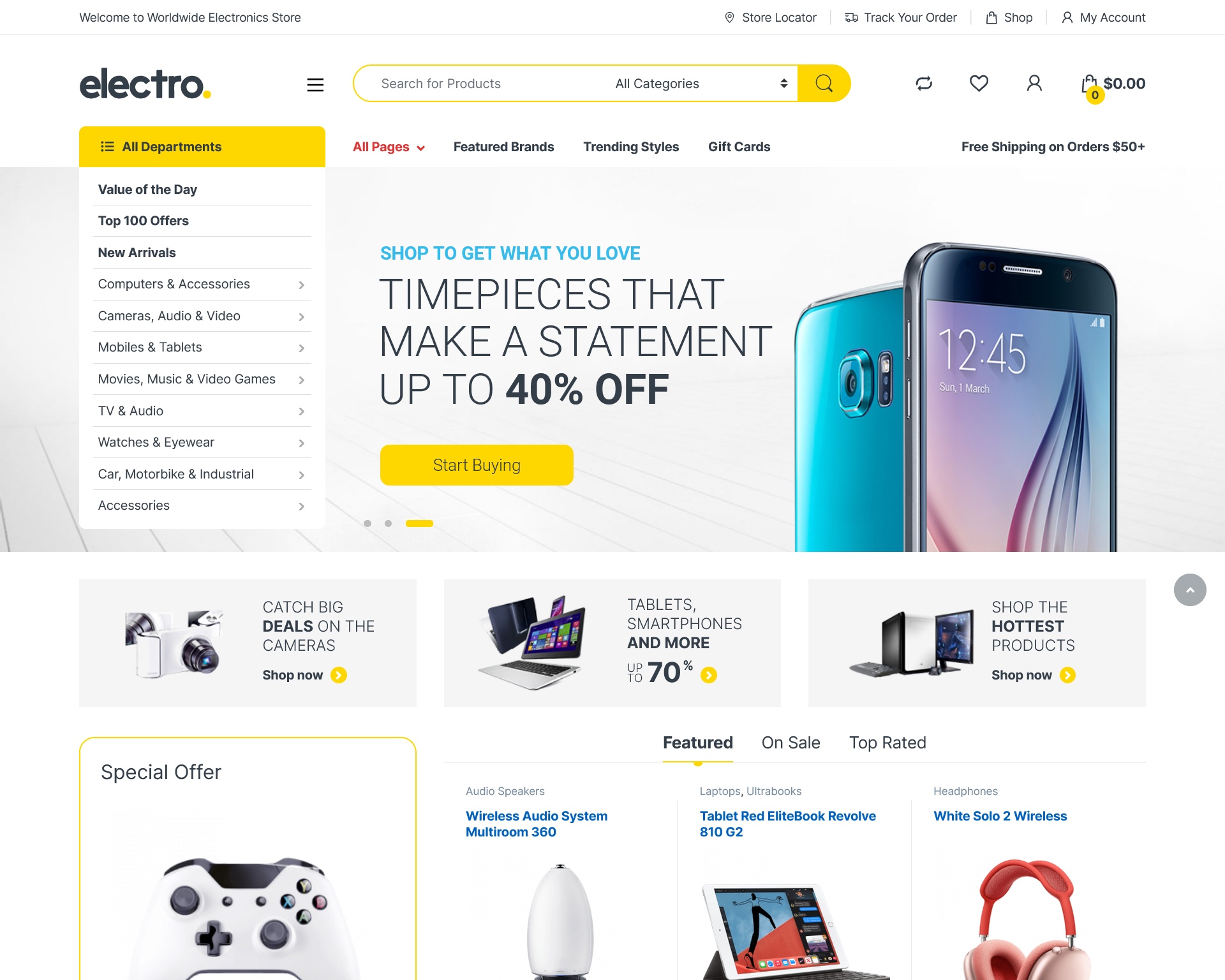 Electro – Electronics Store WooCommerce Theme