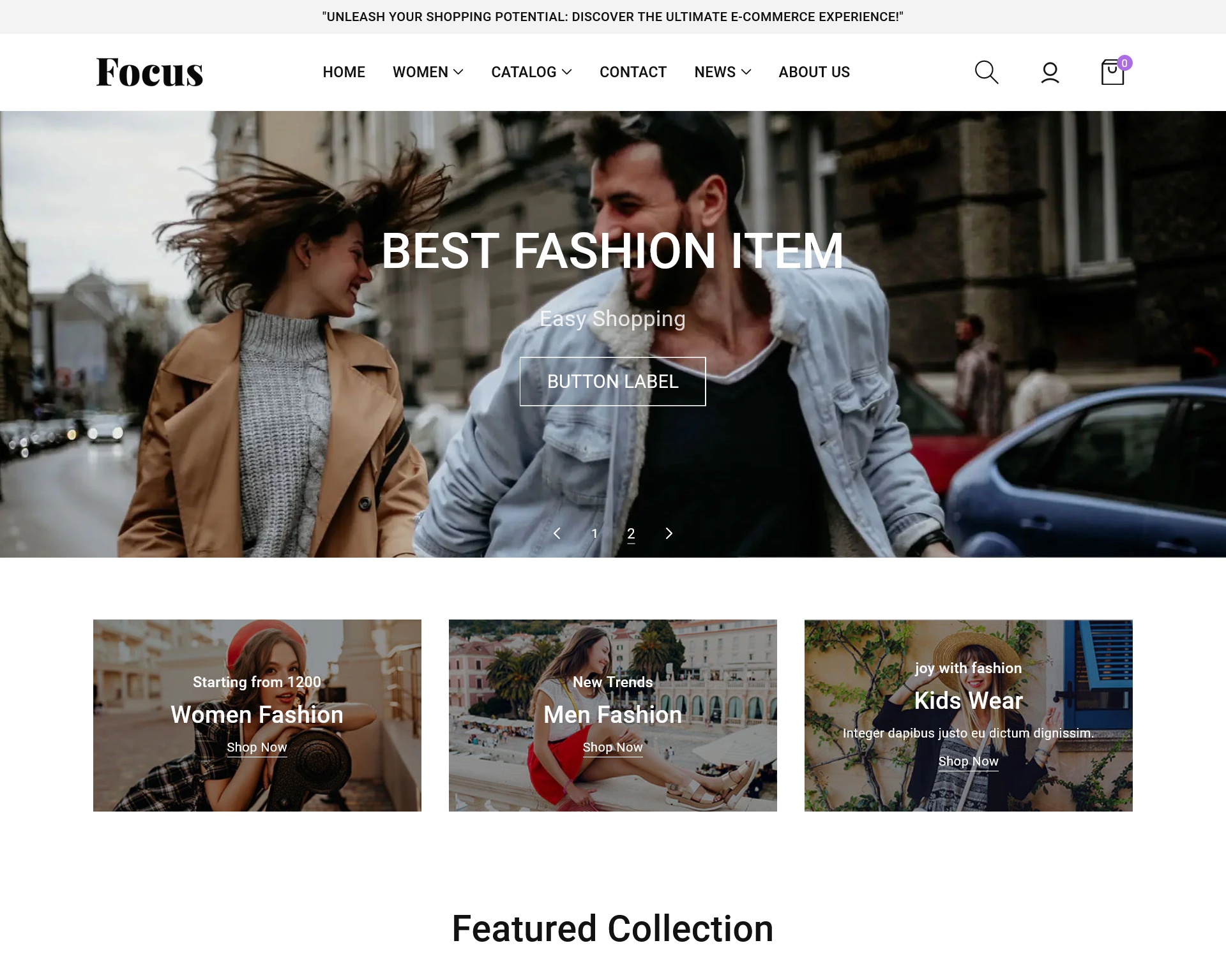 Focus Shopify Theme