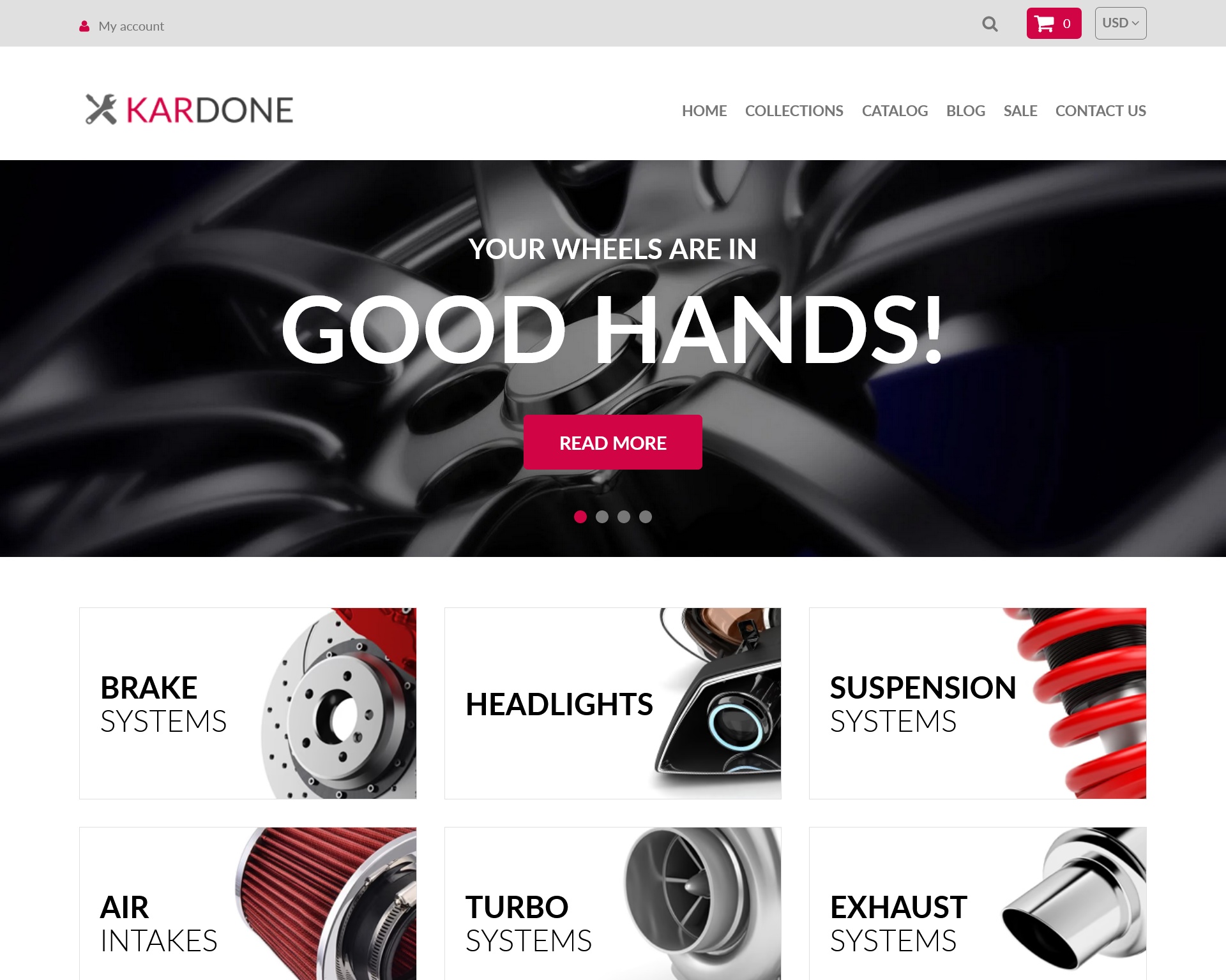 Kardone Auto Parts Store Shopify Theme