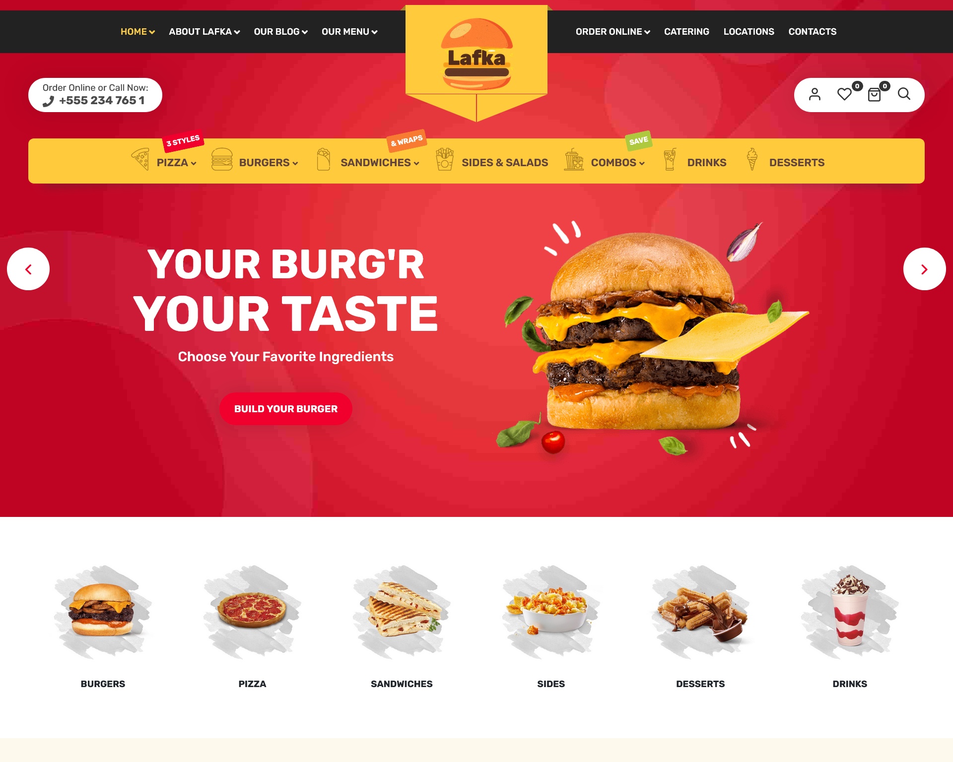 Lafka Fast Food Restaurant WooCommerce Theme