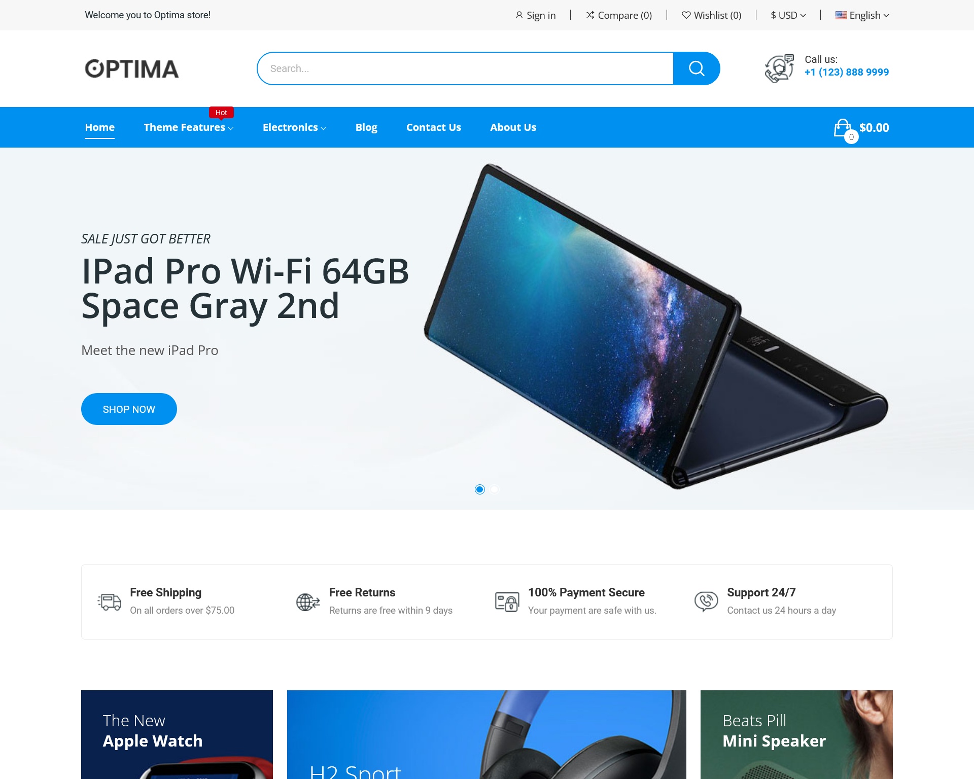 Optima Responsive PrestaShop Theme