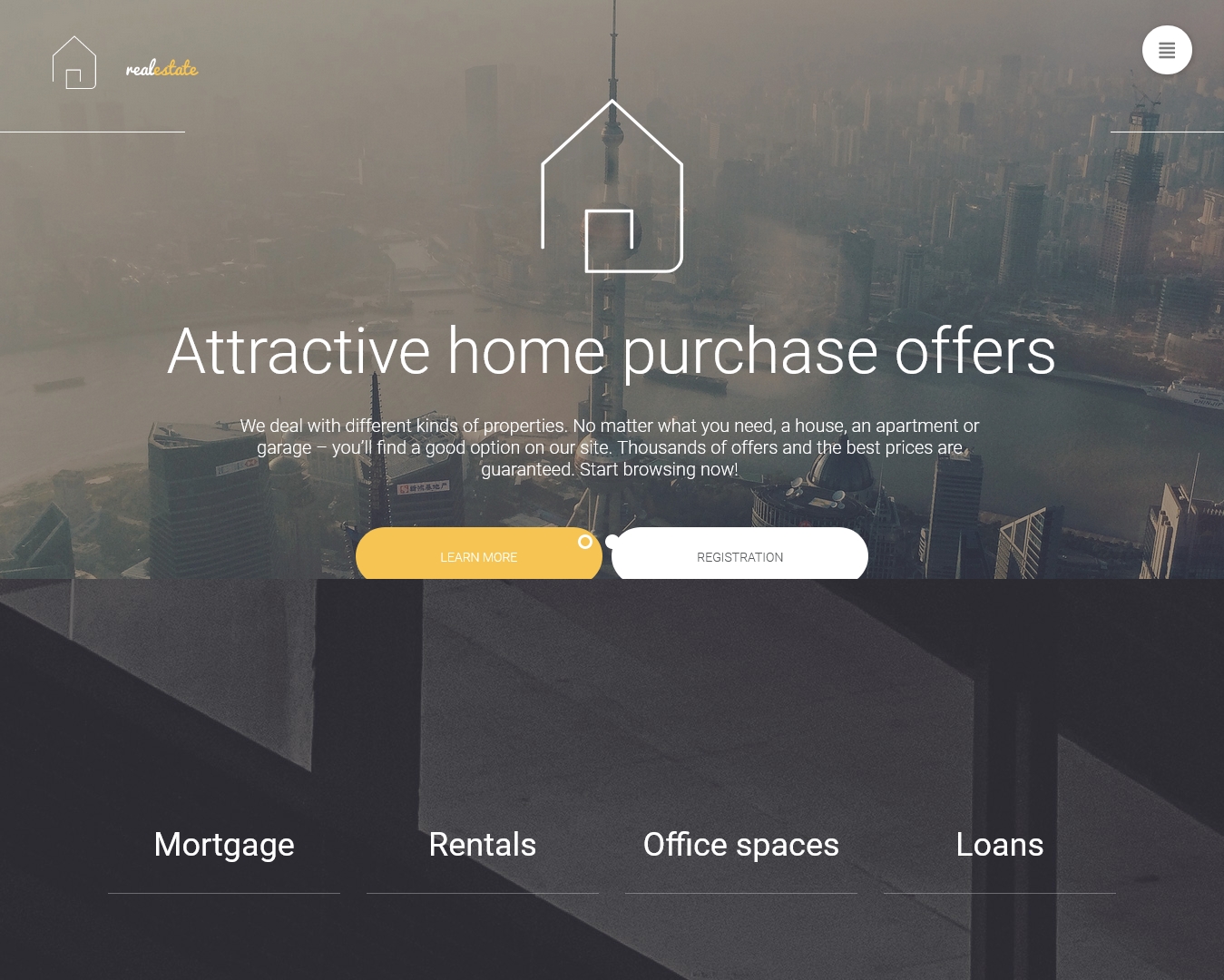 Real Estate WordPress Theme