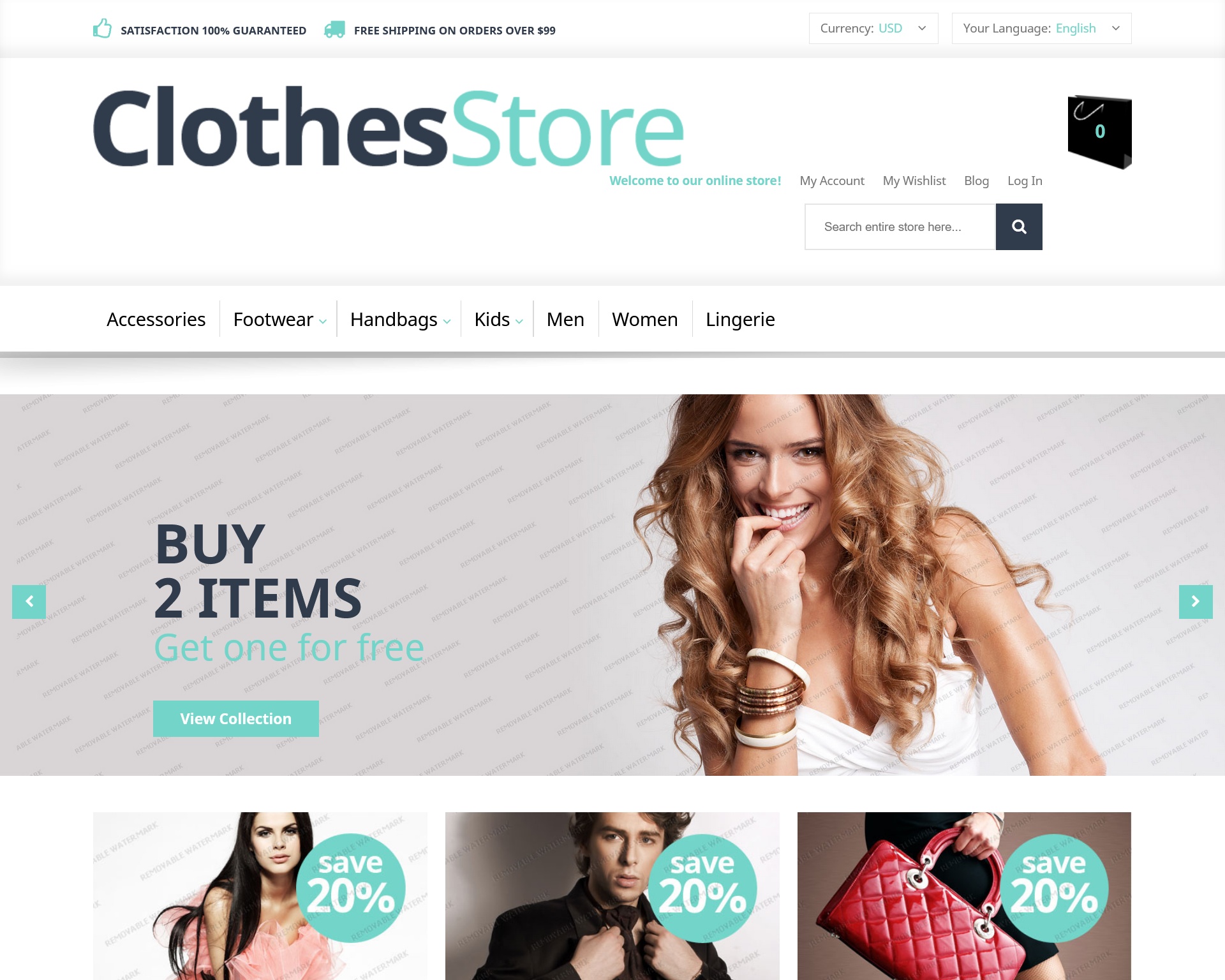 Responsive Fashion Store Magento Theme