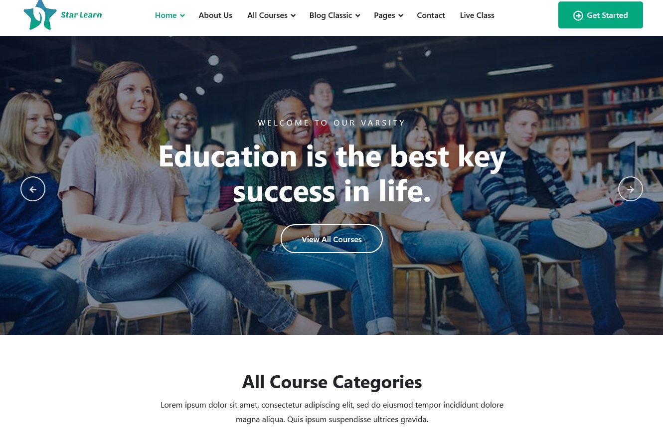 Star Learn Educational Website Template