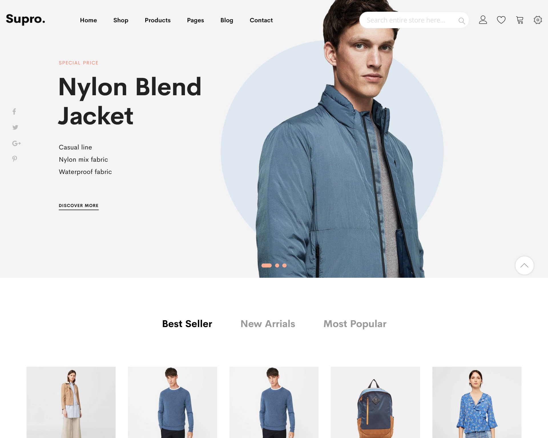 Supro Minimalist AJAX Magento 2 Theme