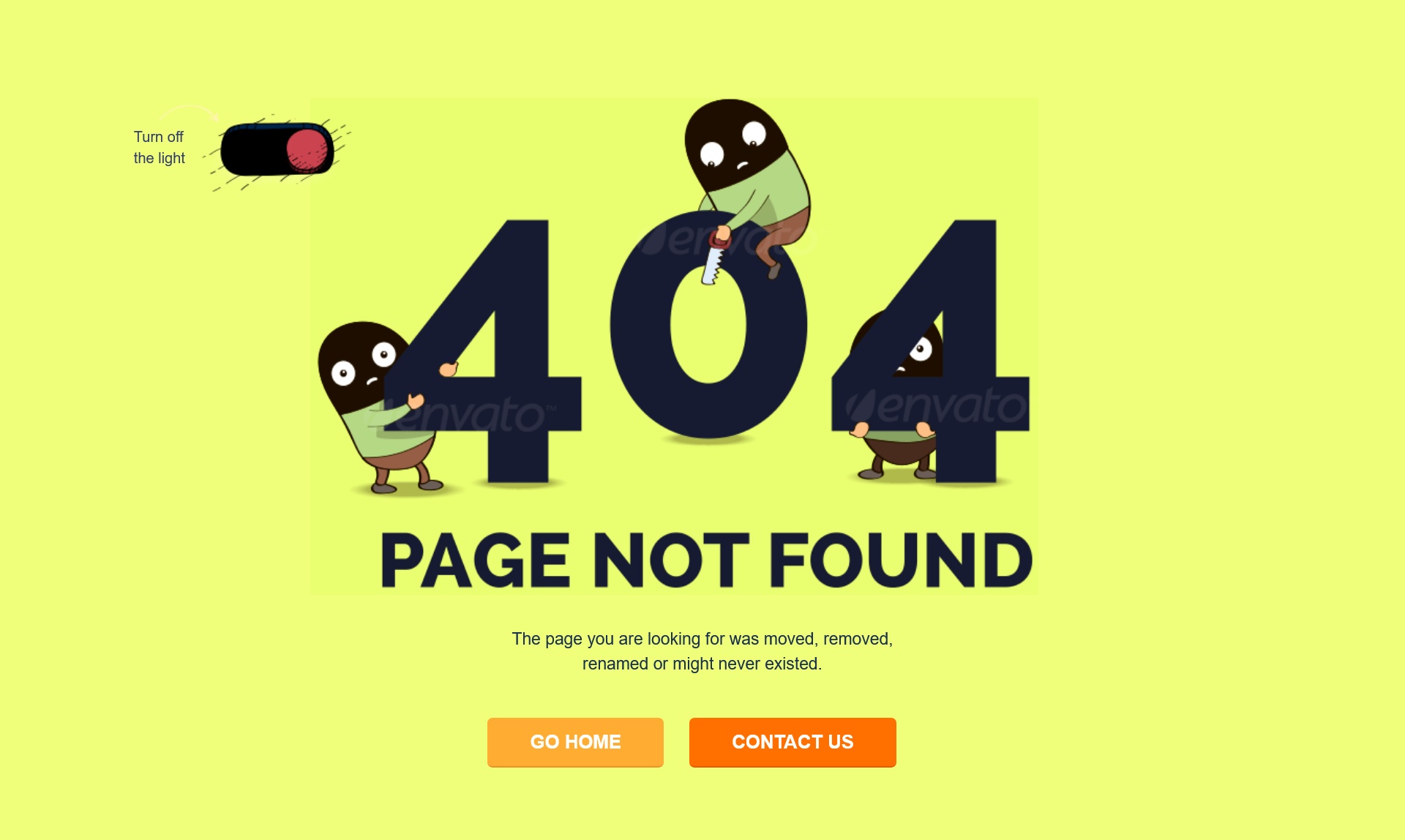 404 Page Template