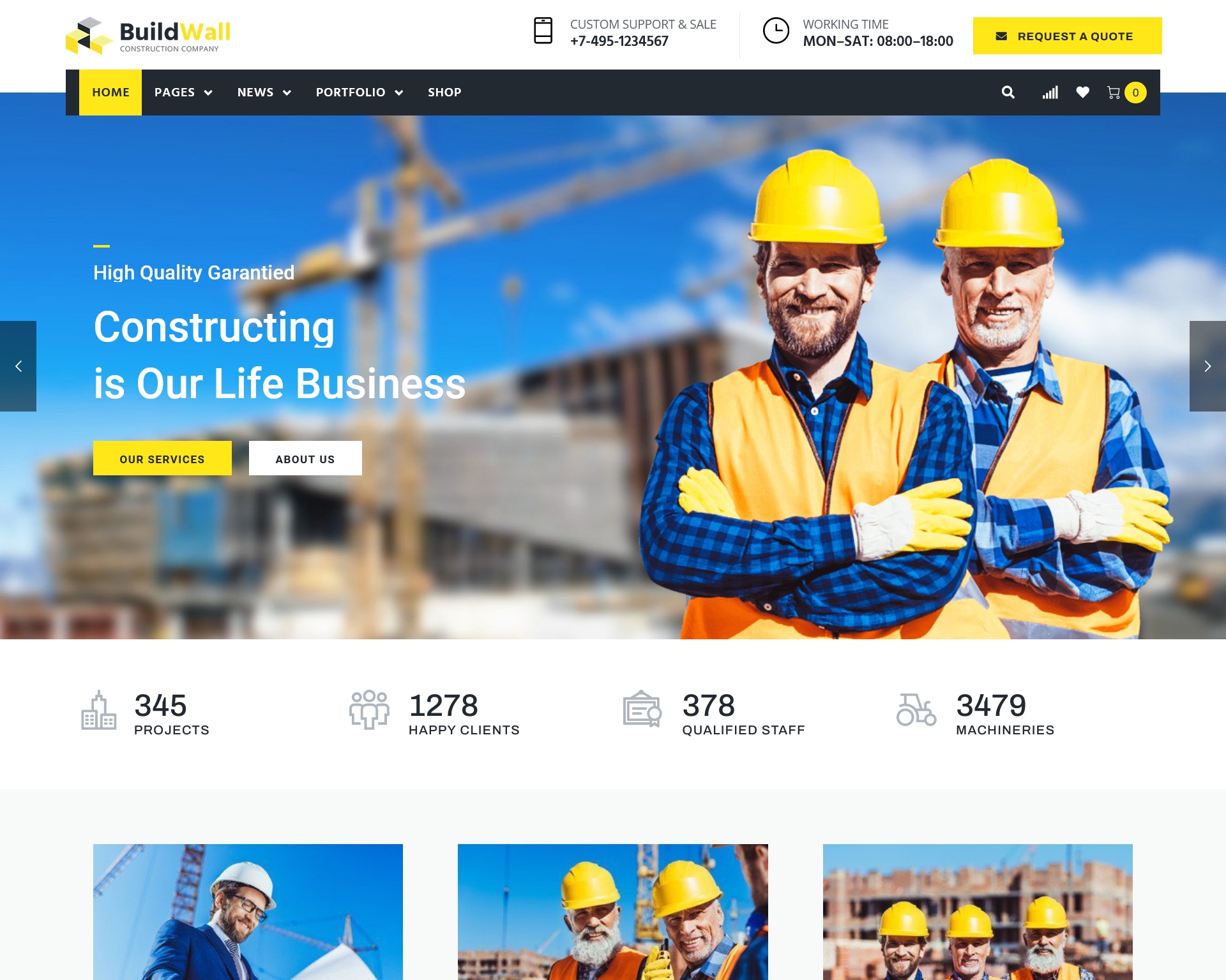 BuildWall WordPress Theme