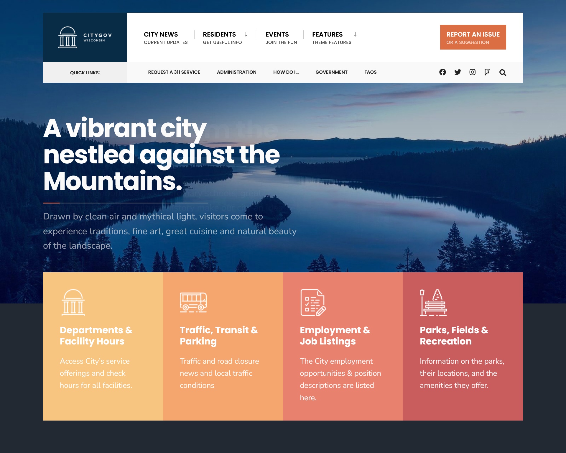 CityGov WordPress Theme