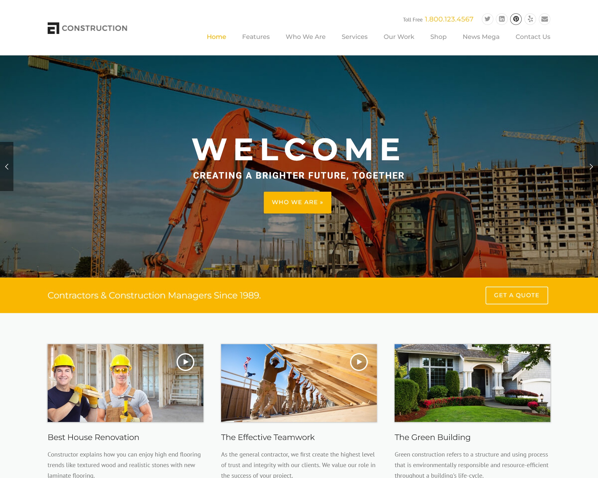 
WordPress Construction & Building Business Theme