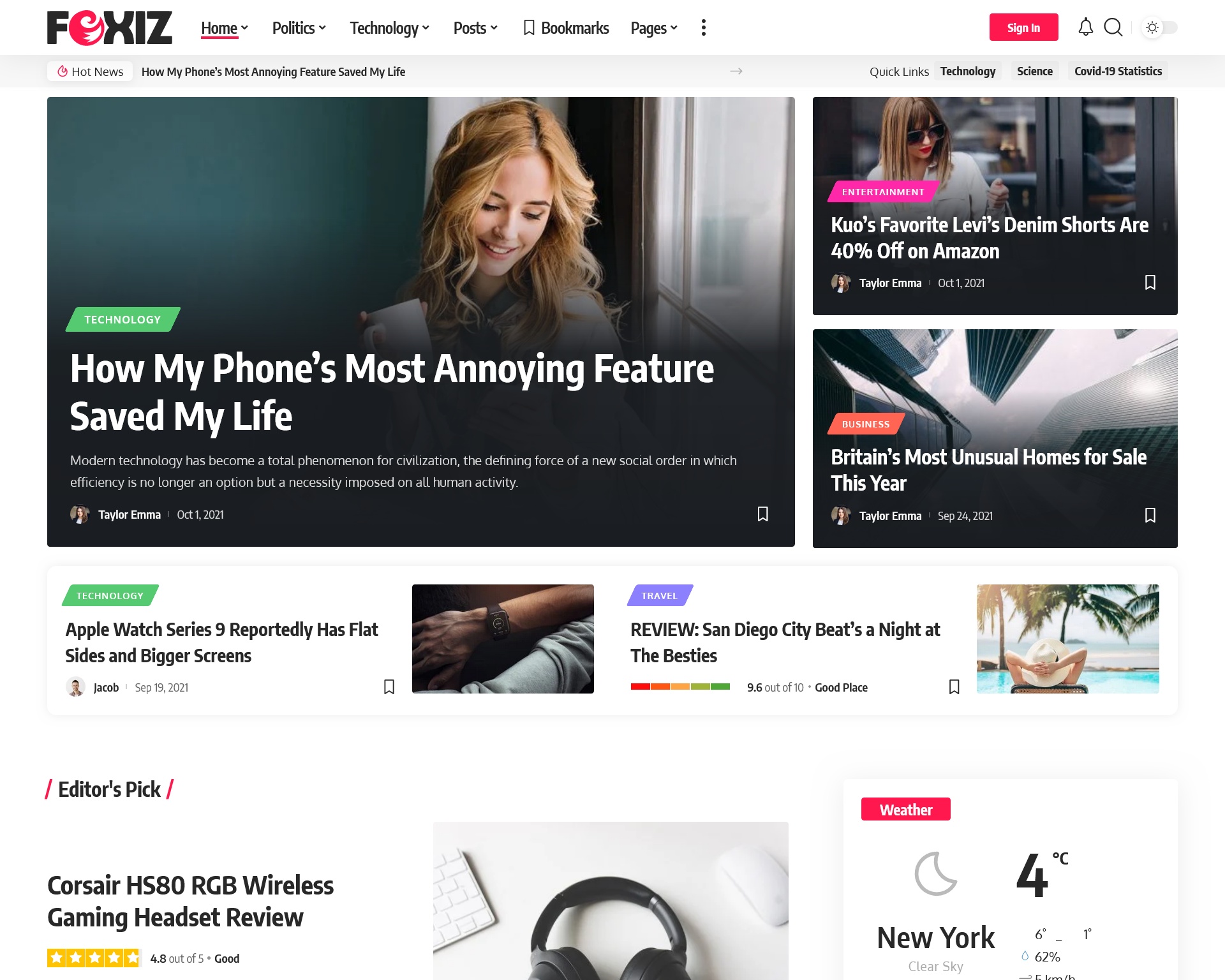 Foxiz WordPress Newspaper and Magazine Theme