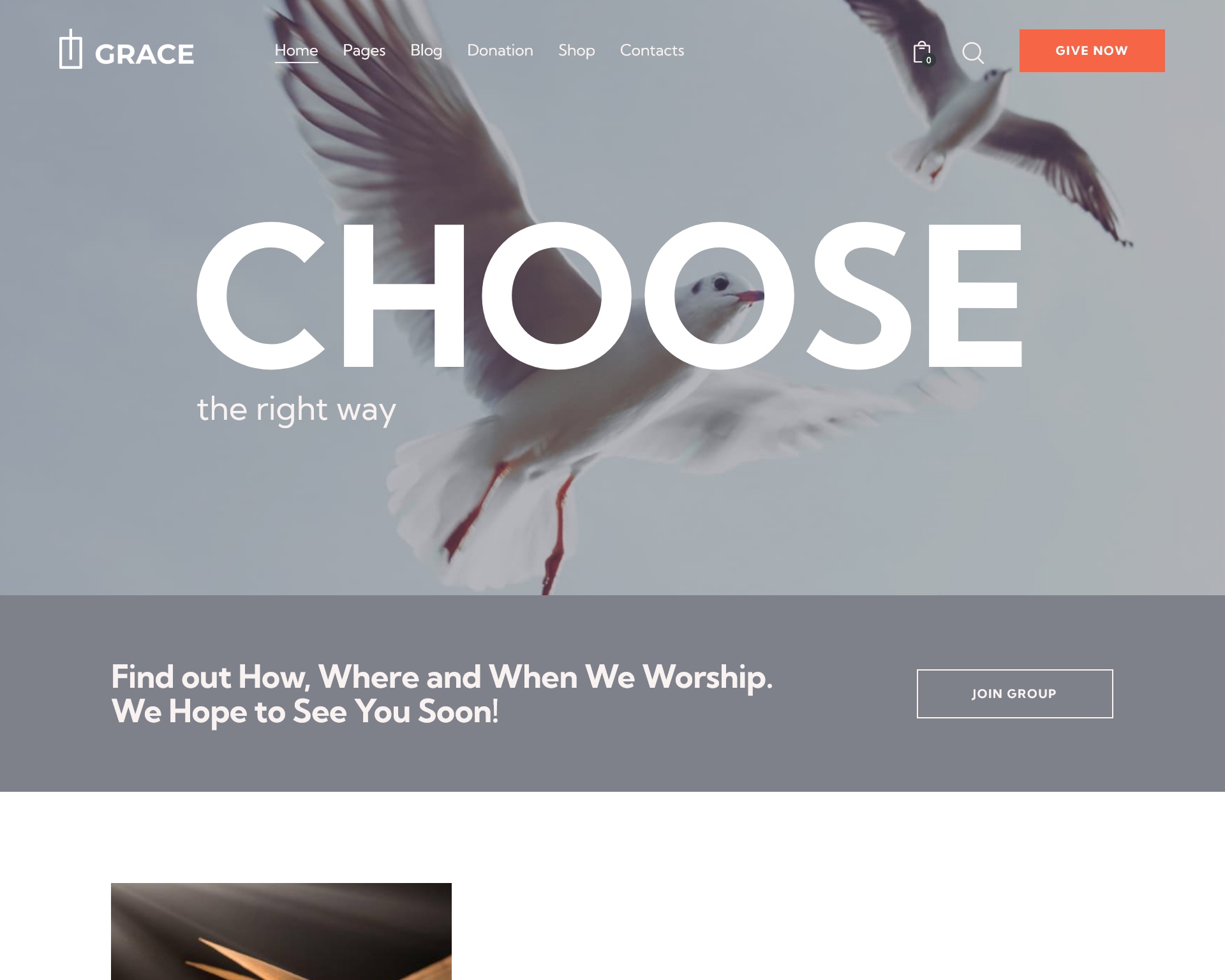 Grace Church Religion & Charity WordPress Theme