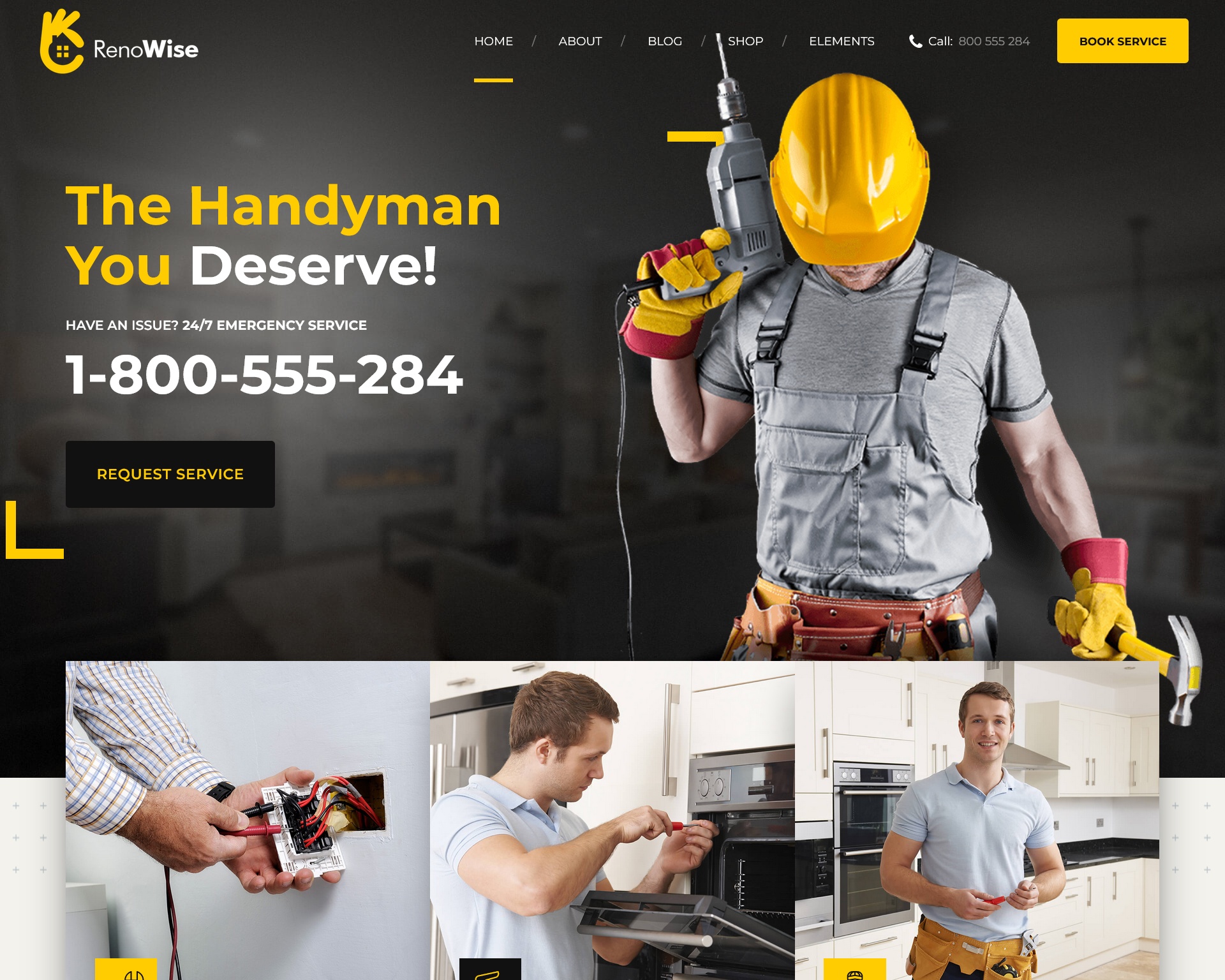 RenoWise Renovation WordPress Theme