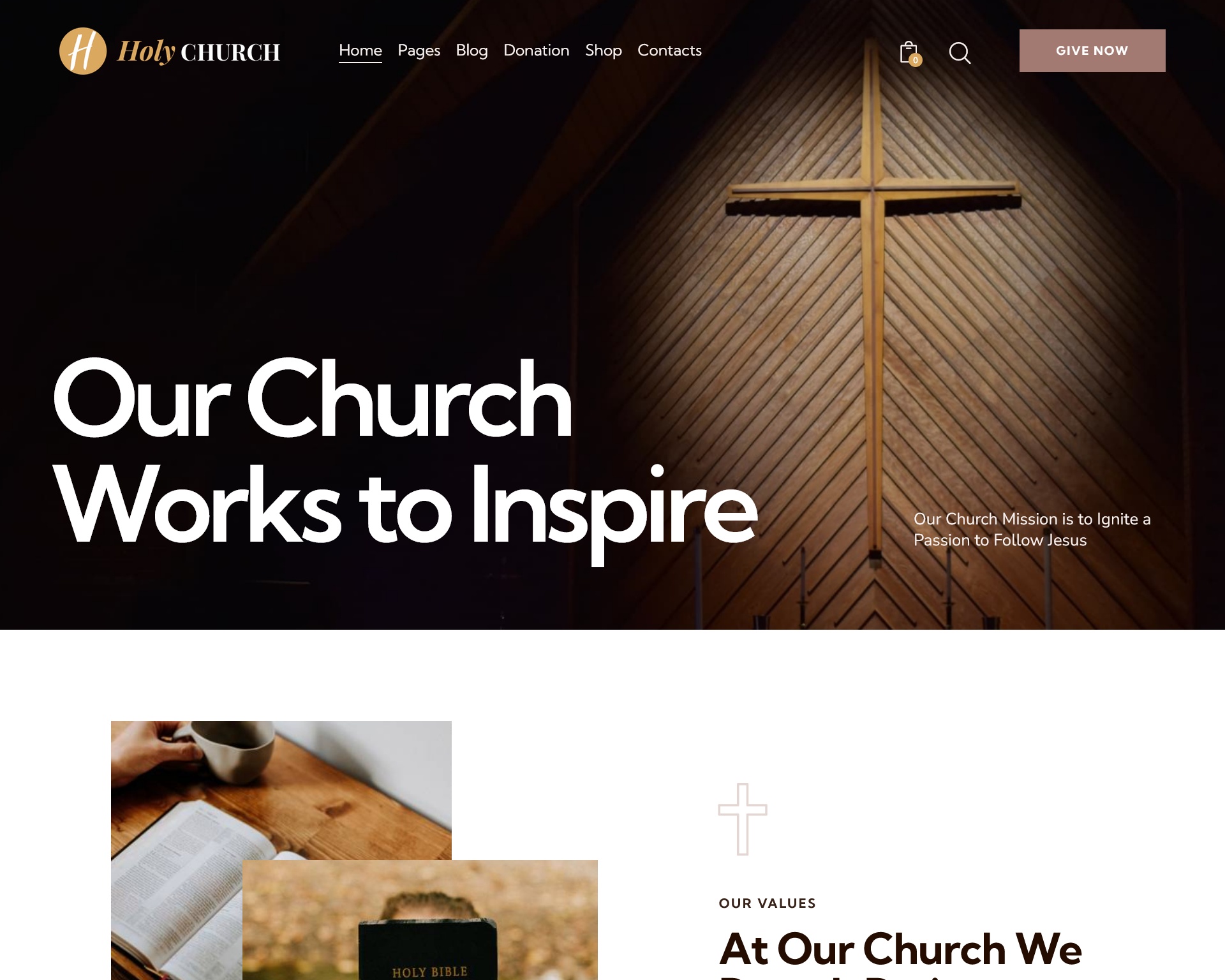 Holy Church Religion Charity & Nonprofit WordPress Theme