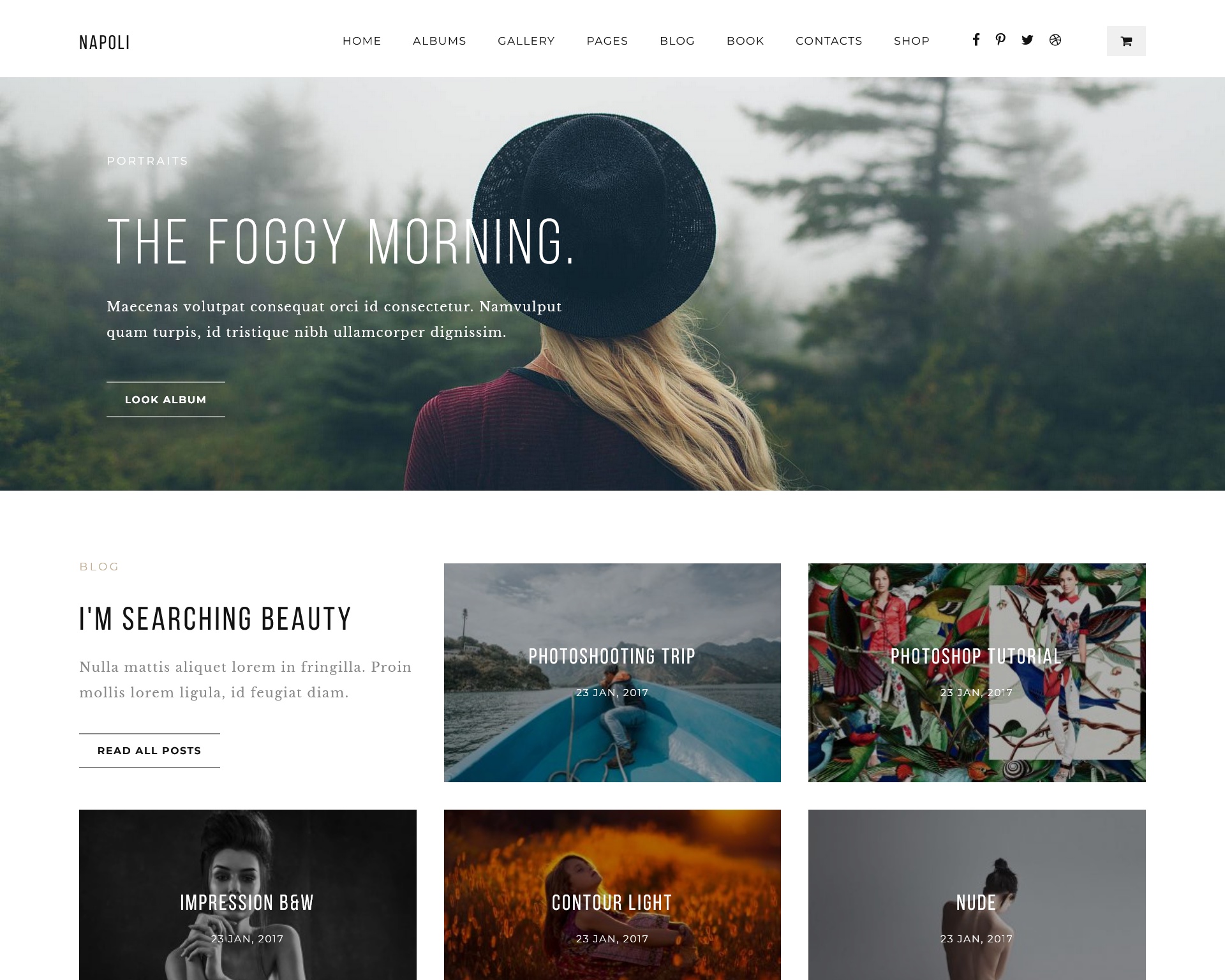 Napoli Photography WordPress Theme