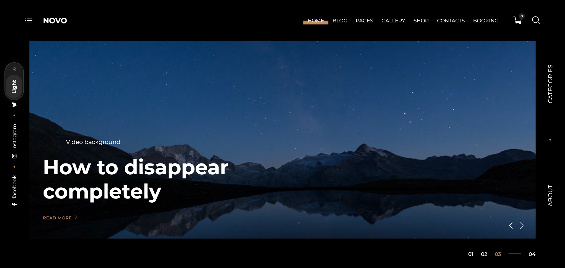 Novo Photography Theme