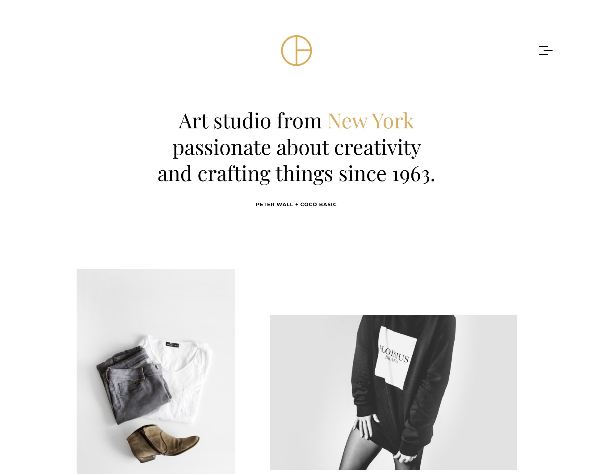 Opta Minimal Portfolio and Photography WordPress Theme