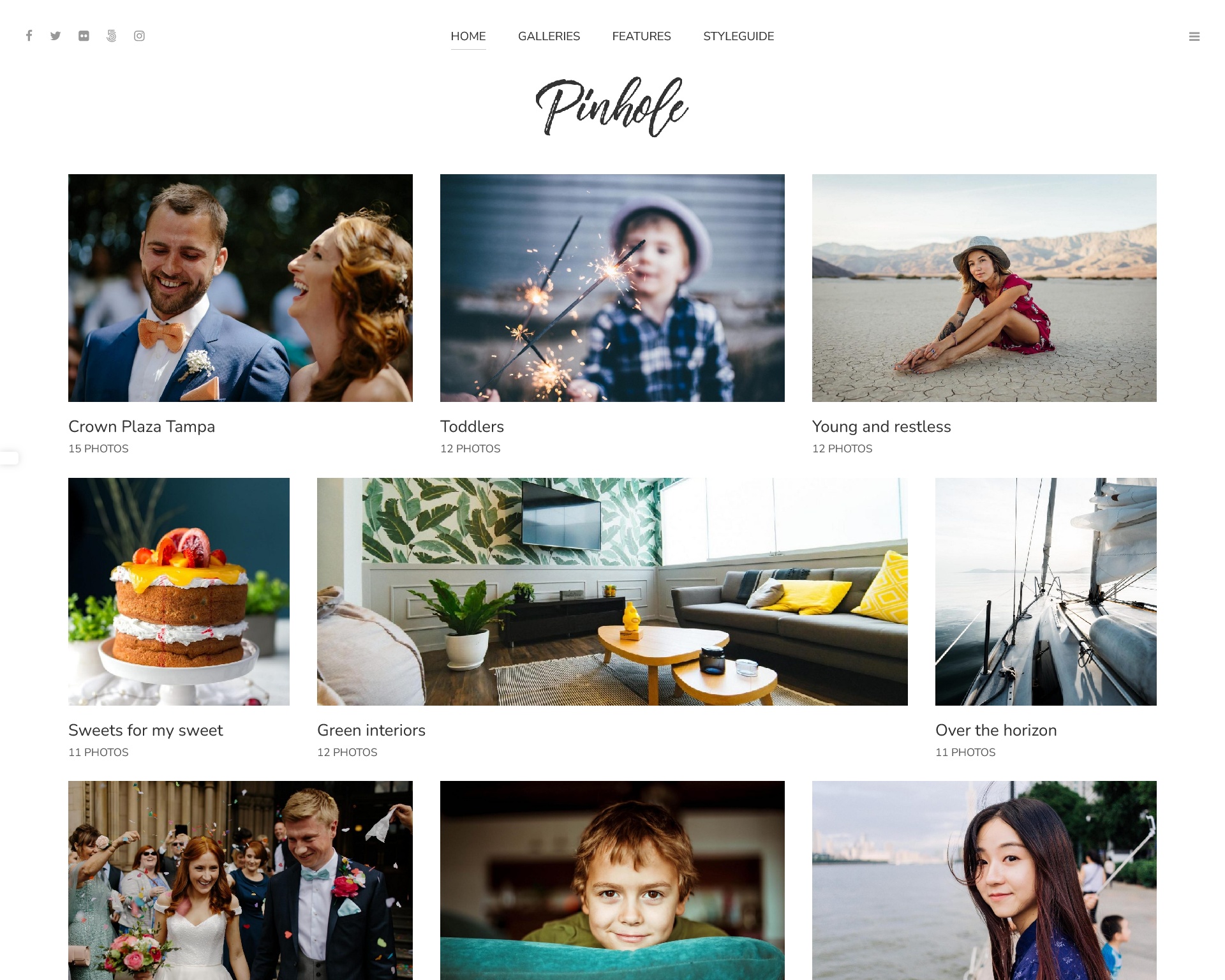 Pinhole Photography Portfolio & Gallery Theme for WordPress 
