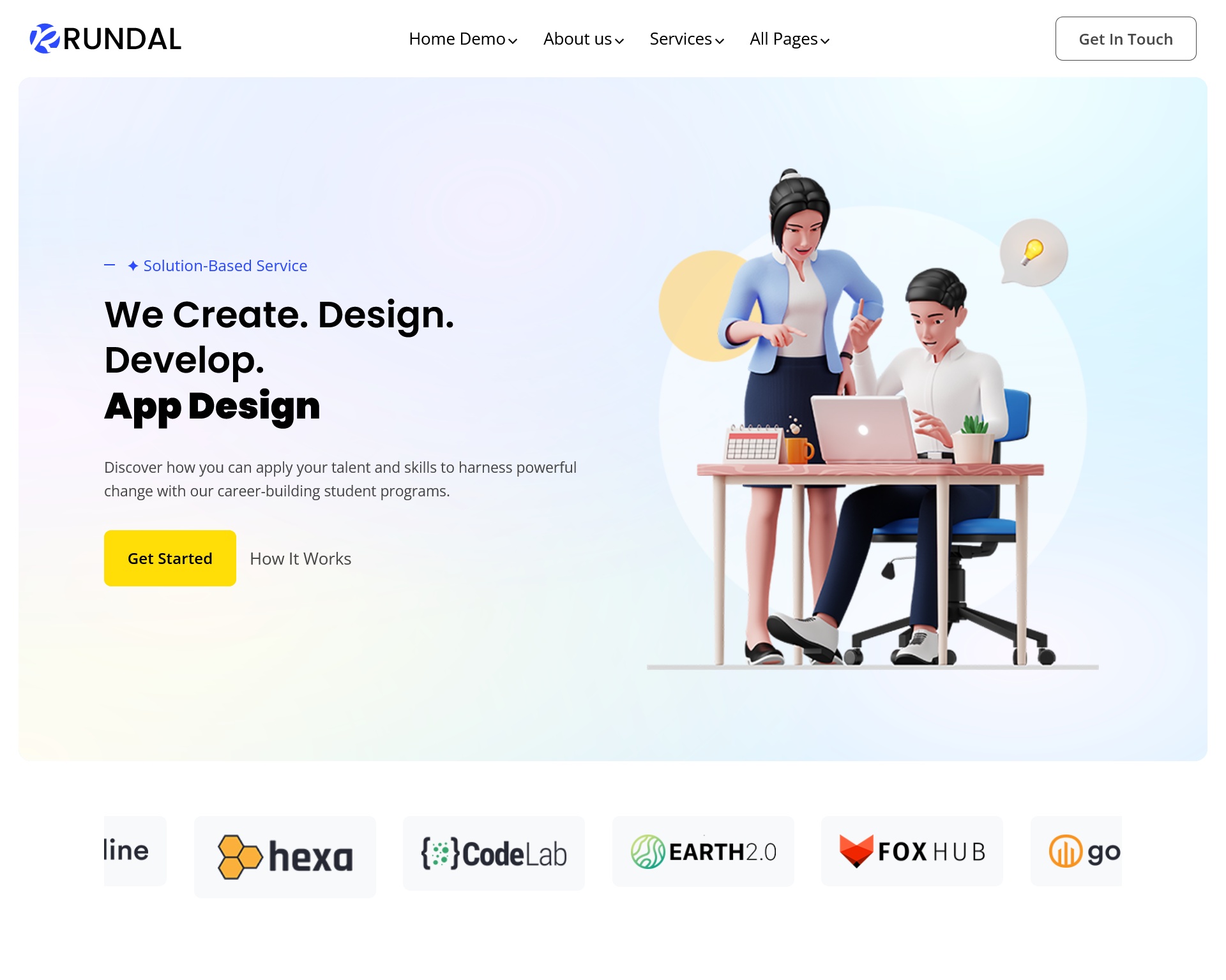 Rundal Modern Multi-Purpose HTML5 Template