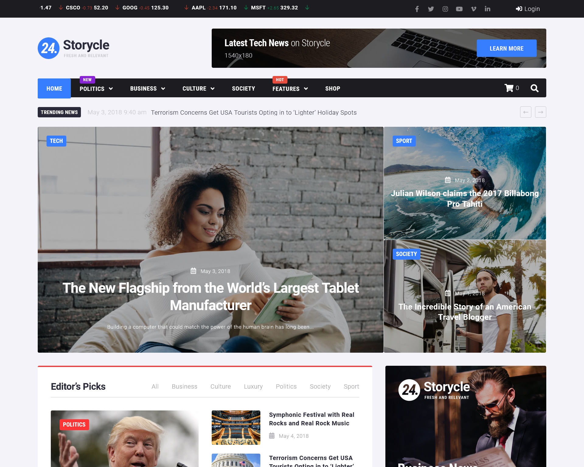 Storycle WordPress Theme