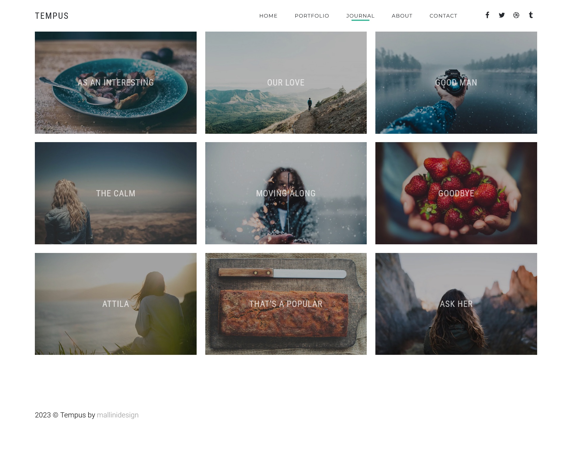 Tempus Premium Video and Photography WordPress Theme