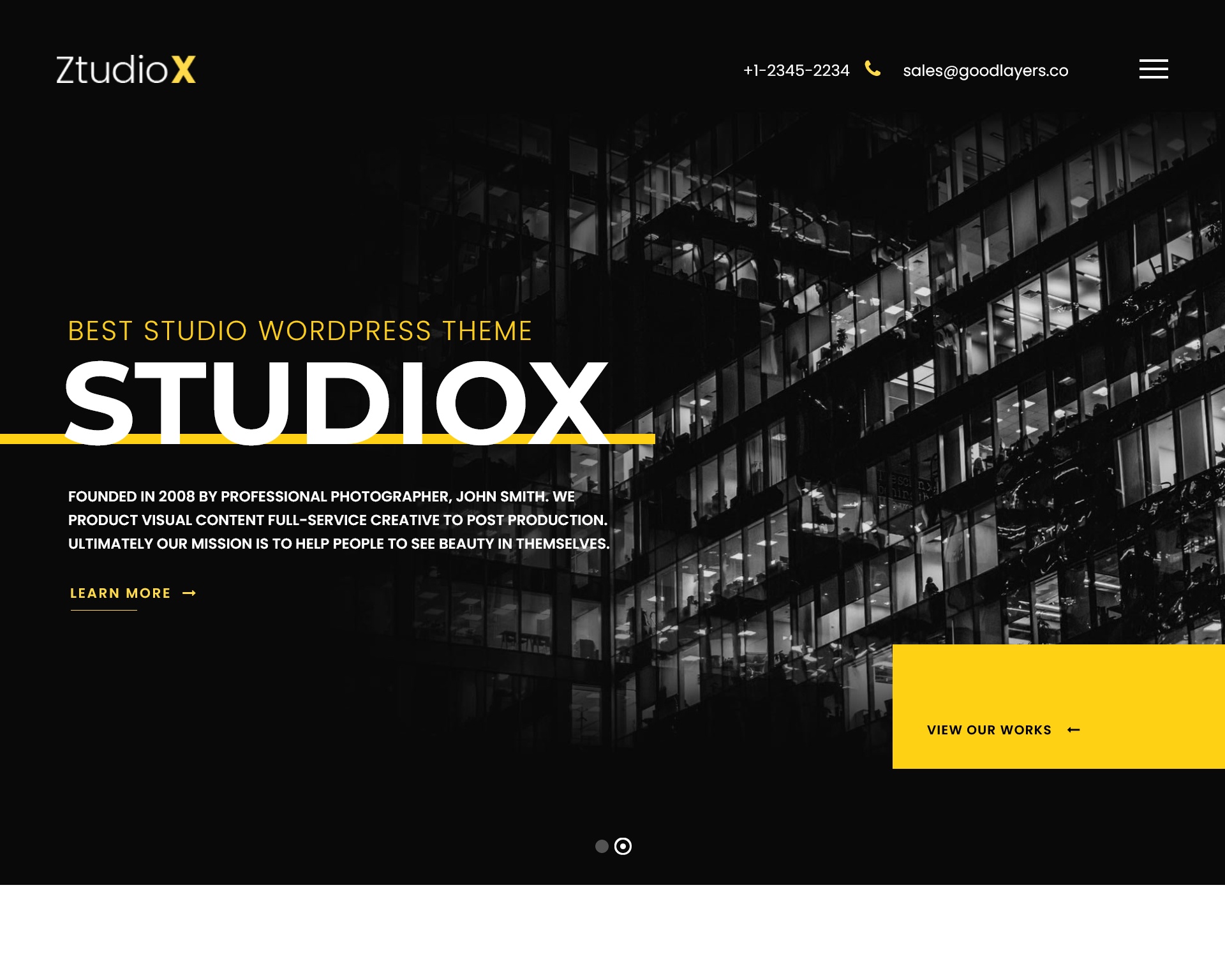 Ztudio X Creative Studio Theme