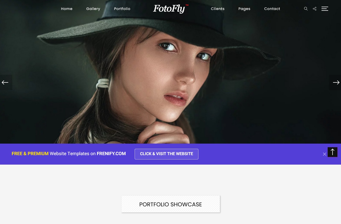 FotoFly Photography Website Template