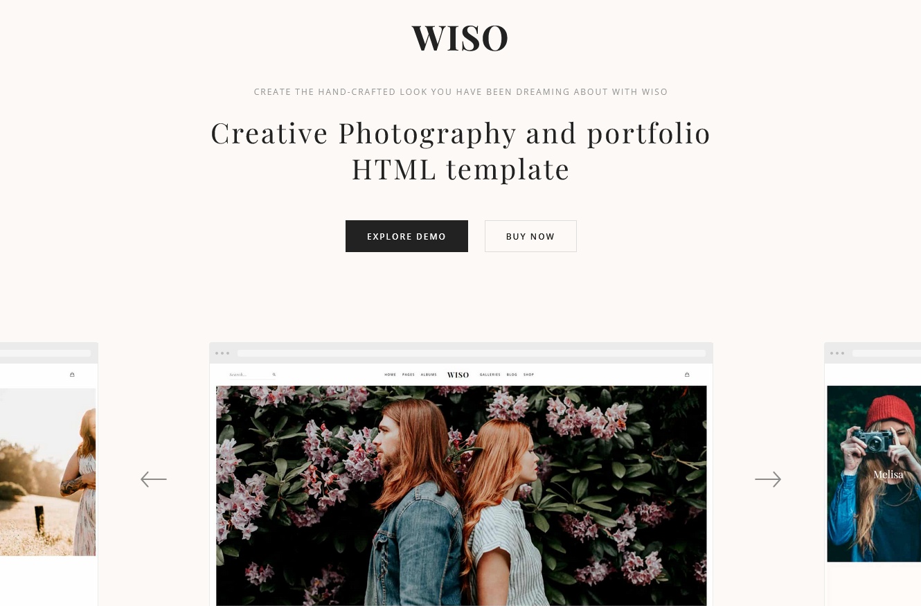 WISO Photography HTML Template
