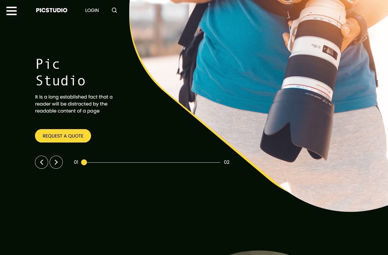 Picstudio Photography HTML Template