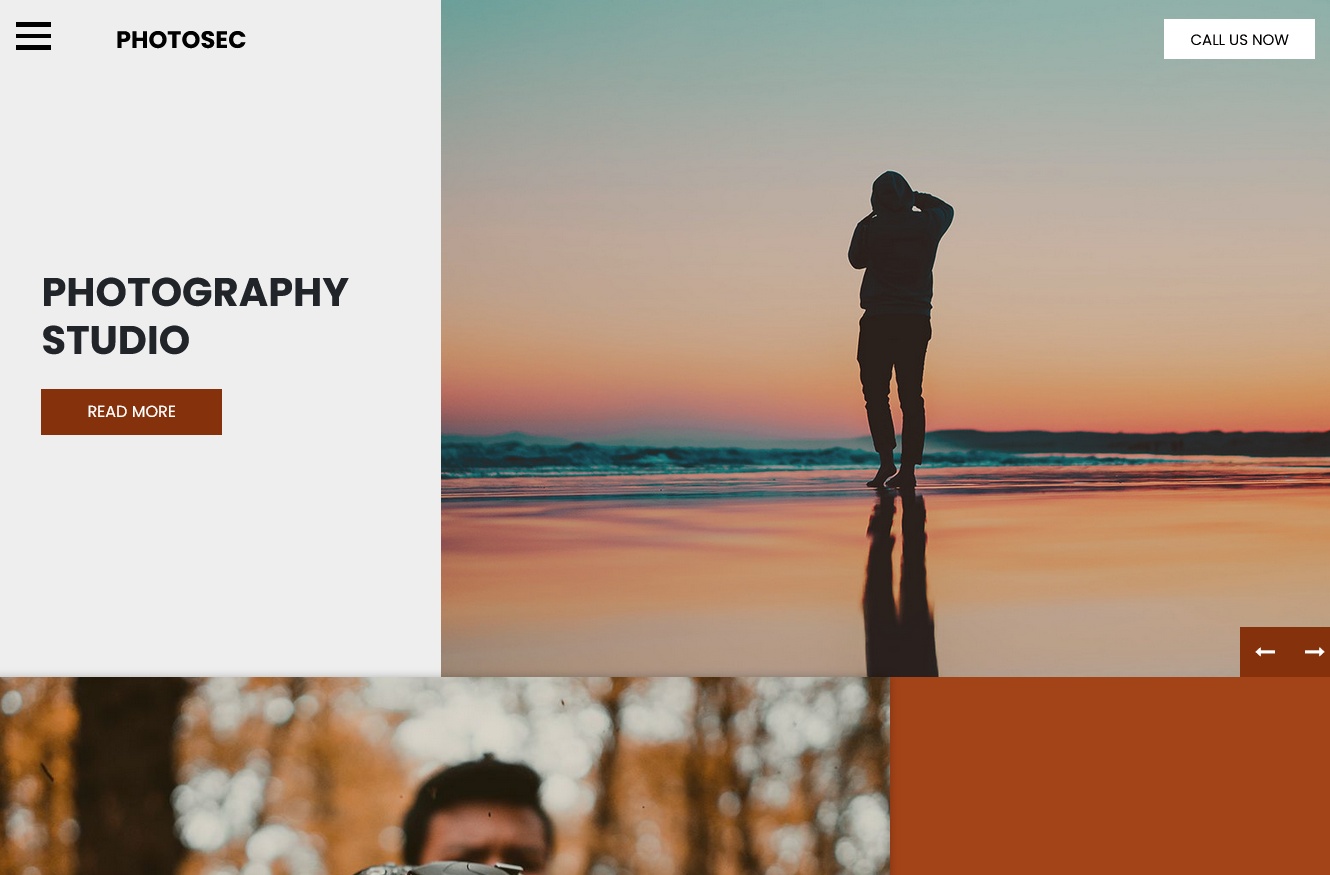PhotoSec Free Photography Website Template