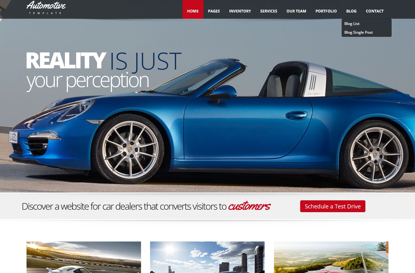 Automotive Website Template