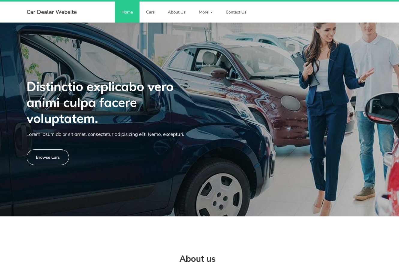 Car Dealer Website Template