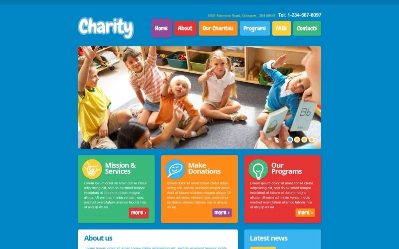 Free Charity HTML Template