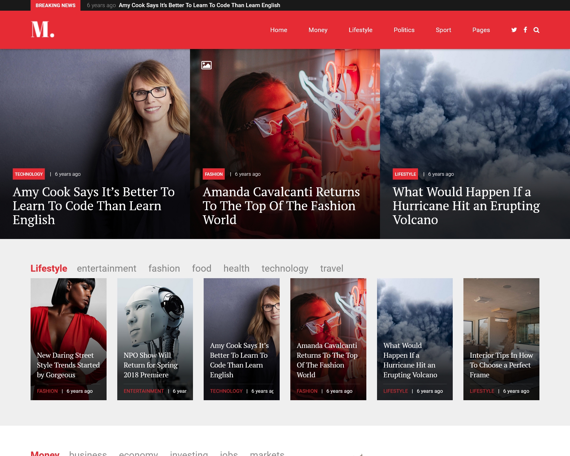 NewStar Magazine & News WordPress Theme 