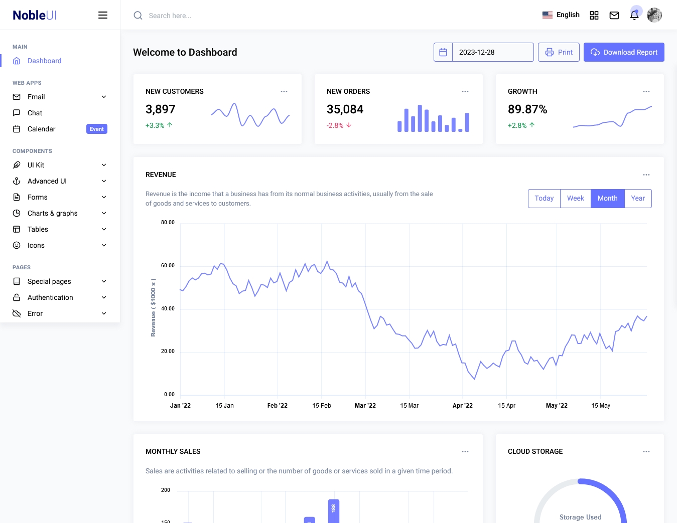 NobleUI Angular Admin Template