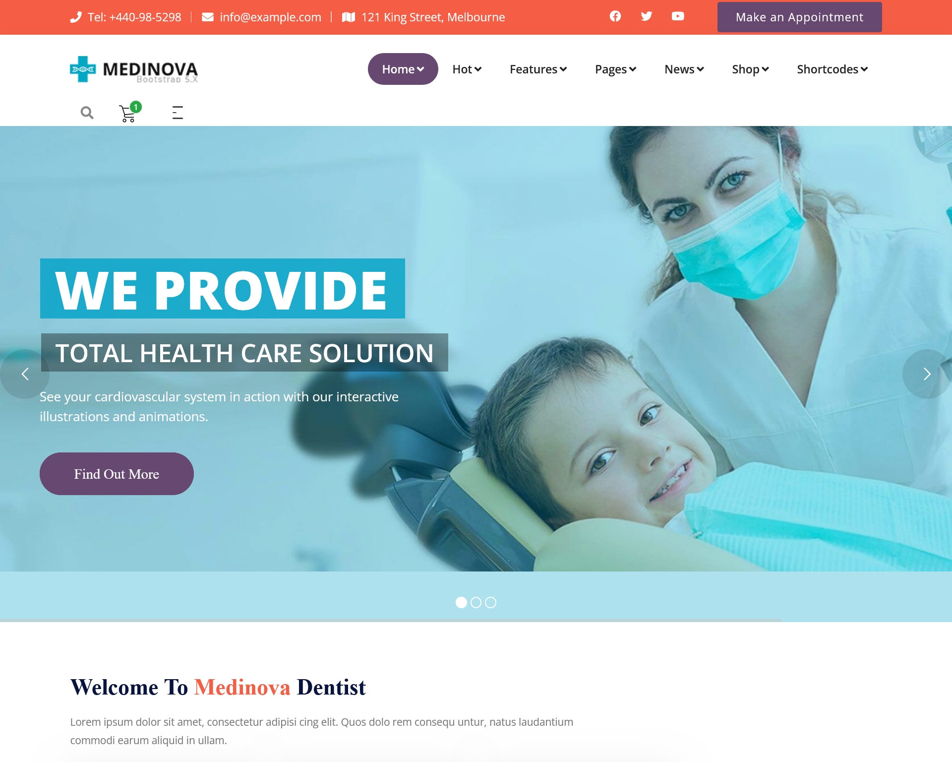 Medinova Health & Medical HTML Template